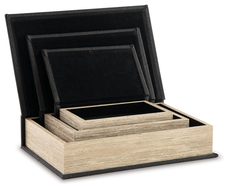 Jolina Black Box (Set of 3) - A2000489