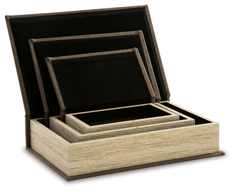 Jolina Brown Box (Set of 3) - A2000488