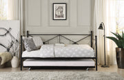 Jones Black Metal Daybed with Trundle - DMV FurnitureDaybed
