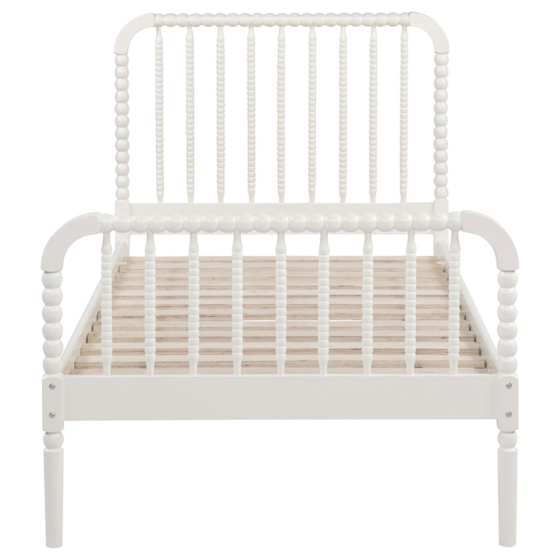 Jones Wood Twin Open Frame Bed White - 400415T
