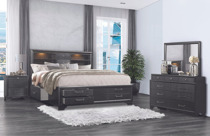 Jordyn Grey Full Bed Group - JORDYN-GREY-FBG