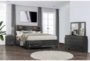 Jordyn Grey Full Bed - JORDYN-GREY-FB