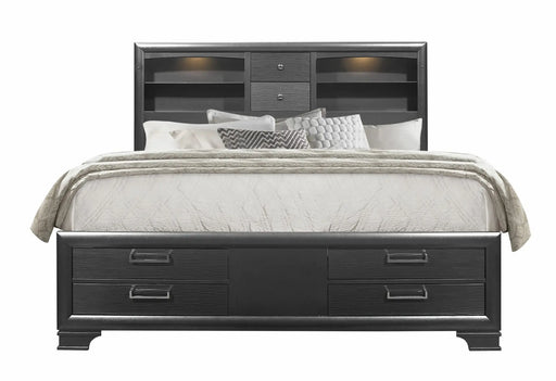 Jordyn Grey Queen Bed - JORDYN-GREY-QB