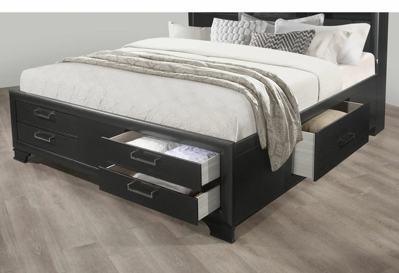 Jordyn Grey Queen Bed - JORDYN-GREY-QB