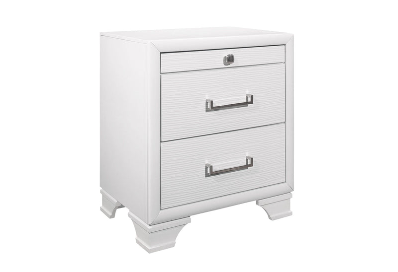 Jordyn White Nightstand - JORDYN-WHITE-NS-1