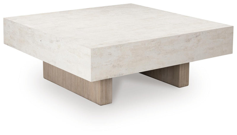 Jorlaina Light Grayish Brown Coffee Table - T622-8