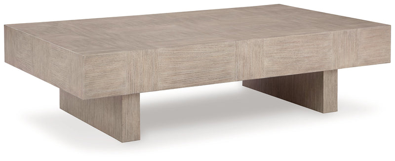 Jorlaina Light Grayish Brown Coffee Table - T922-1
