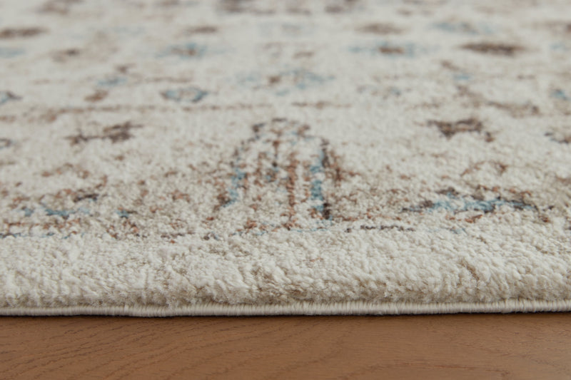 Jossler Ivory/Brown/Teal Medium Rug - R407072