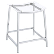 Jovani Acrylic Backless Counter Stool Chrome (Set of 2) - 182358