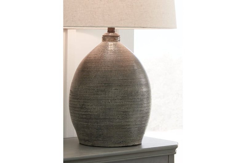 Joyelle Gray Table Lamp - DMV FurnitureTable Lamp