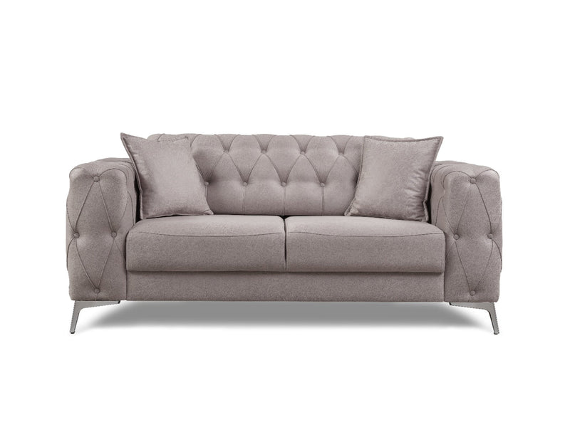 Joza 65" Wide Tufted Extendable Loveseat - Loveseat