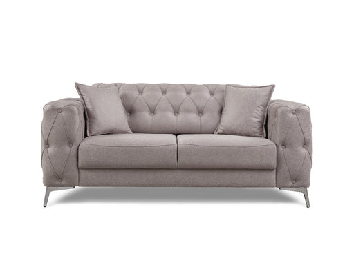 Joza 65" Wide Tufted Extendable Loveseat - Loveseat