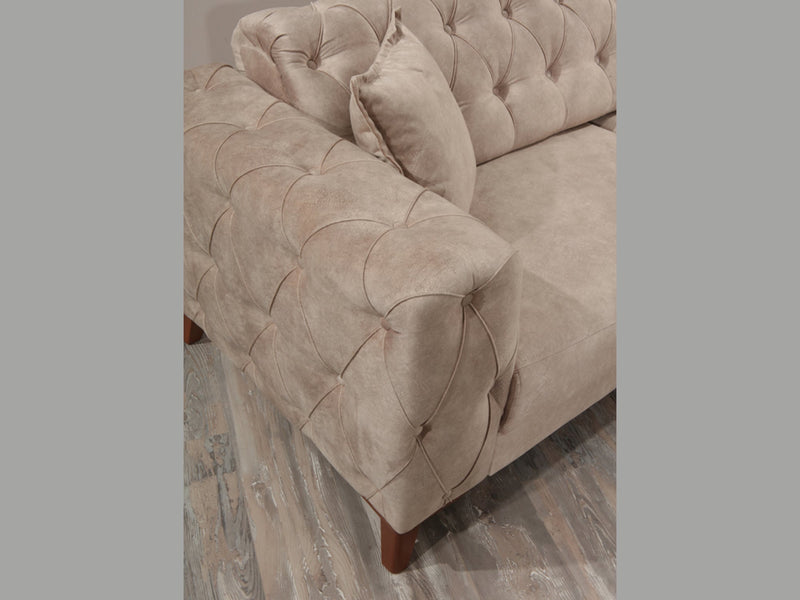 Joza 87" Wide Tufted Extendable Sofa - Sofas