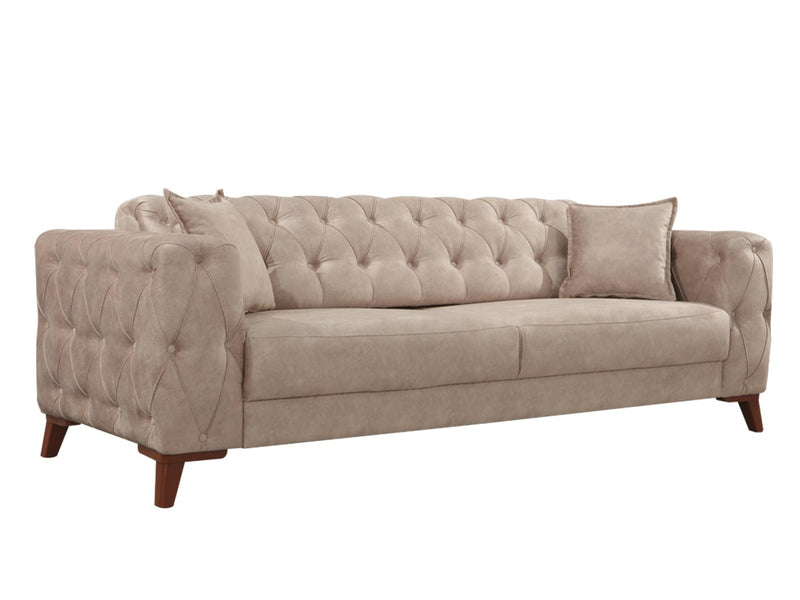 Joza 87" Wide Tufted Extendable Sofa - Sofas