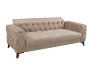 Joza 87" Wide Tufted Extendable Sofa - Sofas