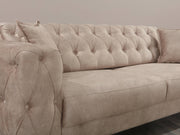 Joza 87" Wide Tufted Extendable Sofa - Sofas