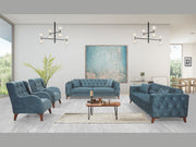 Joza 87" Wide Tufted Extendable Sofa - Sofas