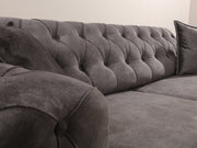 Joza 87" Wide Tufted Extendable Sofa - Sofas