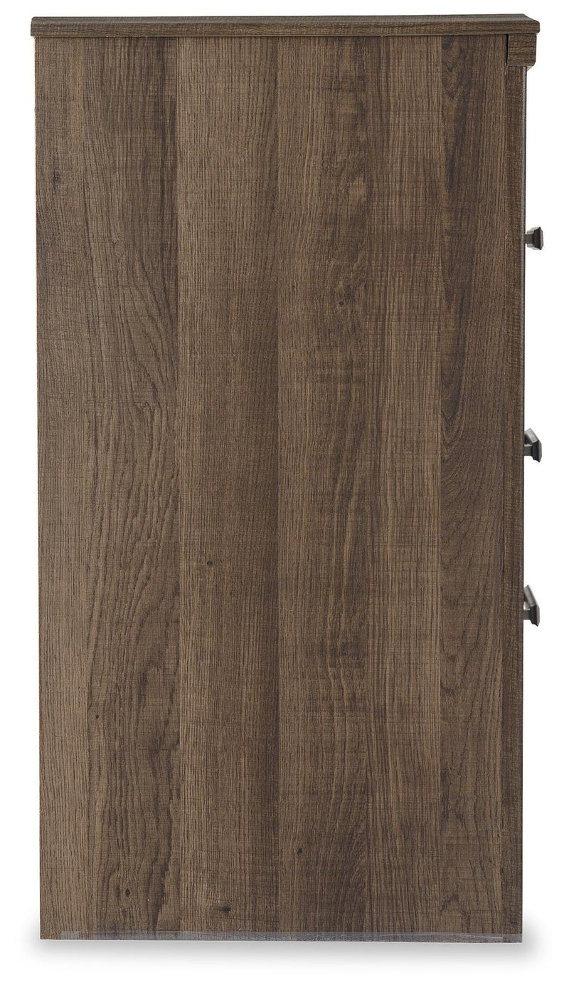 Juararo Dark Brown King Panel Bed and 2 Nightstands - B251B45