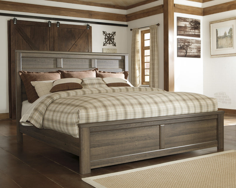 Juararo Dark Brown King Panel Bed - DMV FurnitureKing Bed