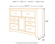 Juararo Dark Brown King Poster Bed, Dresser, Chest and Nightstand - B251B35