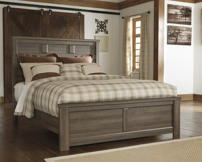 Juararo Dark Brown Queen Panel Bed - DMV FurnitureQueen Bed