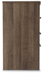 Juararo Dark Brown Queen Poster Bed, 2 Dressers, Mirror and 2 Nightstands - B251B41