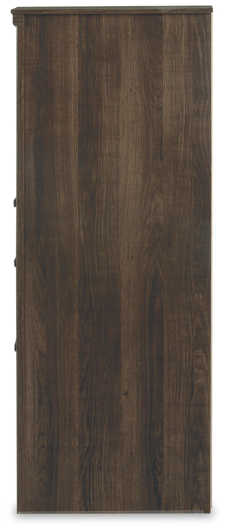 Juararo Dark Brown Queen Poster Bed, 2 Dressers, Mirror and 2 Nightstands - B251B41