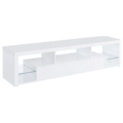 Jude 2-drawer Engineered Wood 71-inch TV Stand High Gloss White - 704251