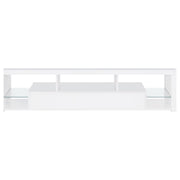 Jude 2-drawer Engineered Wood 71-inch TV Stand High Gloss White - 704251