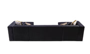 Juliana Black Velvet 4 - Piece Sectional - DMV FurnitureSectional