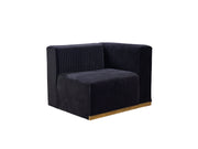 Juliana Black Velvet 4 - Piece Sectional - DMV FurnitureSectional