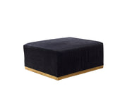 Juliana Black Velvet 4 - Piece Sectional - DMV FurnitureSectional
