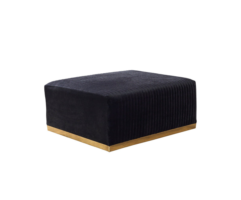 Juliana Black Velvet 4 - Piece Sectional - DMV FurnitureSectional