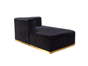 Juliana Black Velvet 4 - Piece Sectional - DMV FurnitureSectional