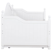 Julie Ann Wood Twin Daybed with Trundle White - 300053