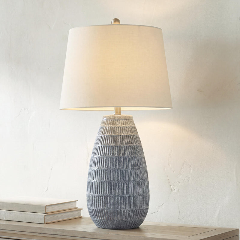 Kaidins White/Blue Table Lamp - L100984