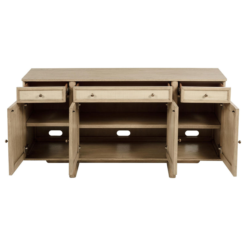 Kailani 10-piece Wood Dining Set with Sideboard Beige Oak - 109381-S10
