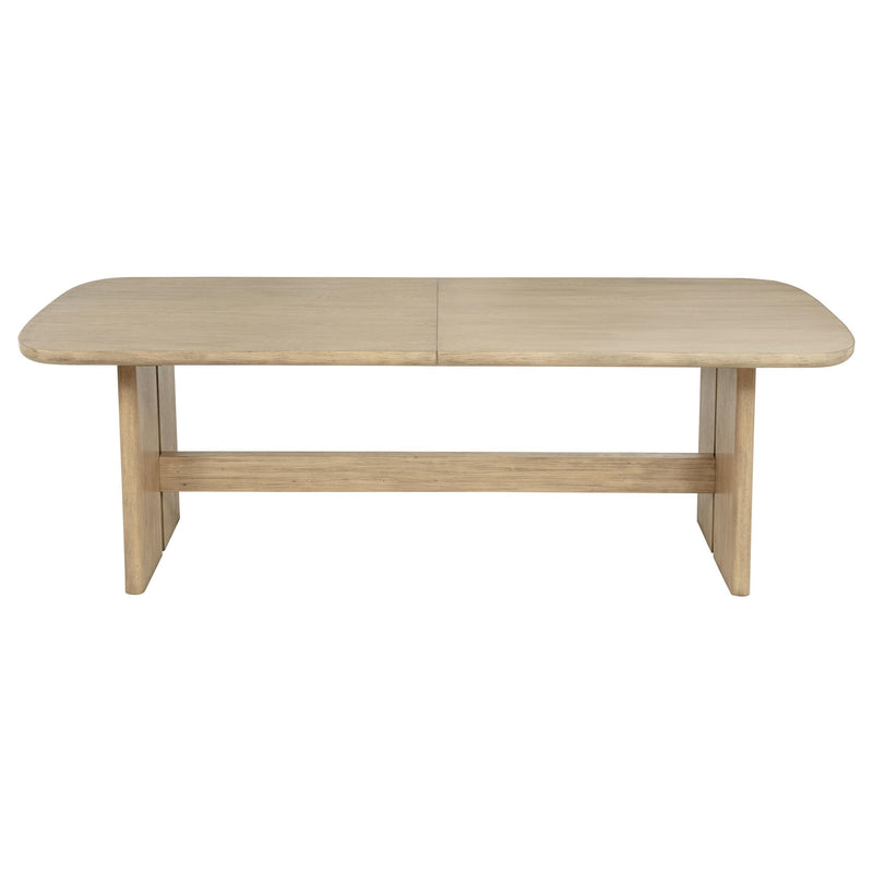 Kailani 110-inch Rectangular Wood Dining Table Beige Oak - 109381