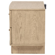Kailani 2-drawer Nightstand Bedside Table Beige Oak - 225042