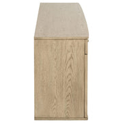 Kailani 4-door Cane Sideboard Buffet Cabinet Beige Oak - 109385