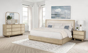 Kailani 4-piece California King Bedroom Set Beige Oak - 225041KW-S4
