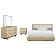 Kailani 4-piece California King Bedroom Set Beige Oak - 225041KW-S4
