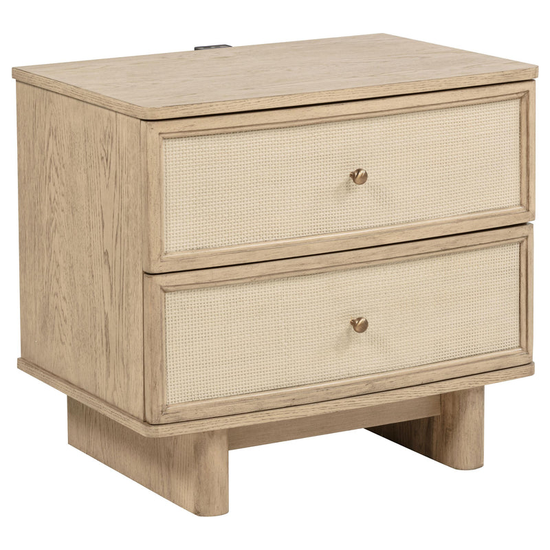 Kailani 4-piece California King Bedroom Set Beige Oak - 225041KW-S4