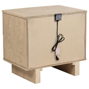 Kailani 4-piece Eastern King Bedroom Set Beige Oak - 225041KE-S4
