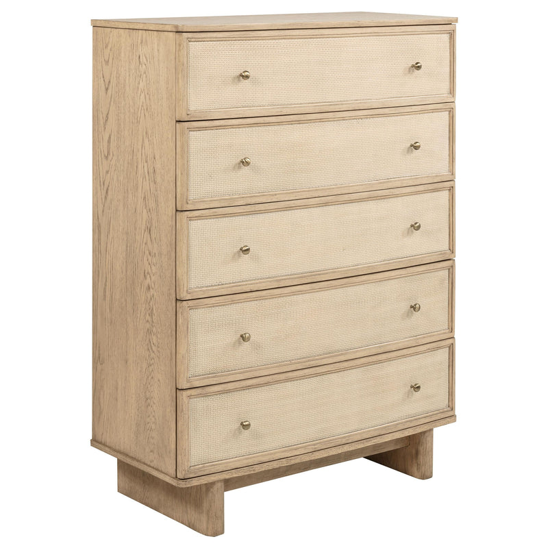 Kailani 5-piece California King Bedroom Set Beige Oak - 225041KW-S5