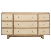 Kailani 9-drawer Dresser Cabinet Beige Oak - 225043