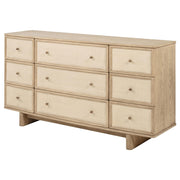 Kailani 9-drawer Dresser Cabinet Beige Oak - 225043