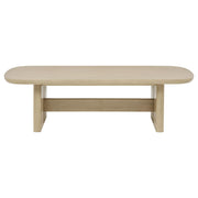 Kailani Coastal Rectangular Cocktail Coffee Table Beige Oak - 706588