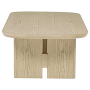 Kailani Coastal Rectangular Cocktail Coffee Table Beige Oak - 706588